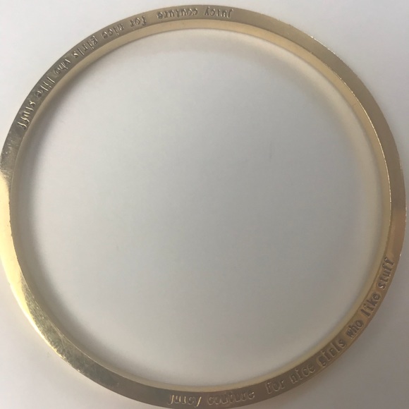 Juicy Couture Jewelry - Juicy gold bangle bracelet